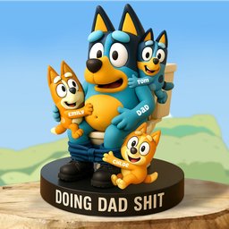 Funny Dad Moments Christmas Plaque – Personalized Gifts For Dad - Photo 1