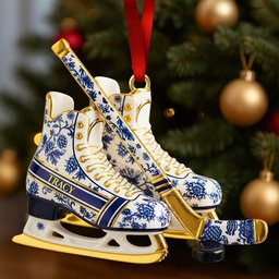Classic Ice Hockey Ornament Personalized Christmas Gifts - Photo 1