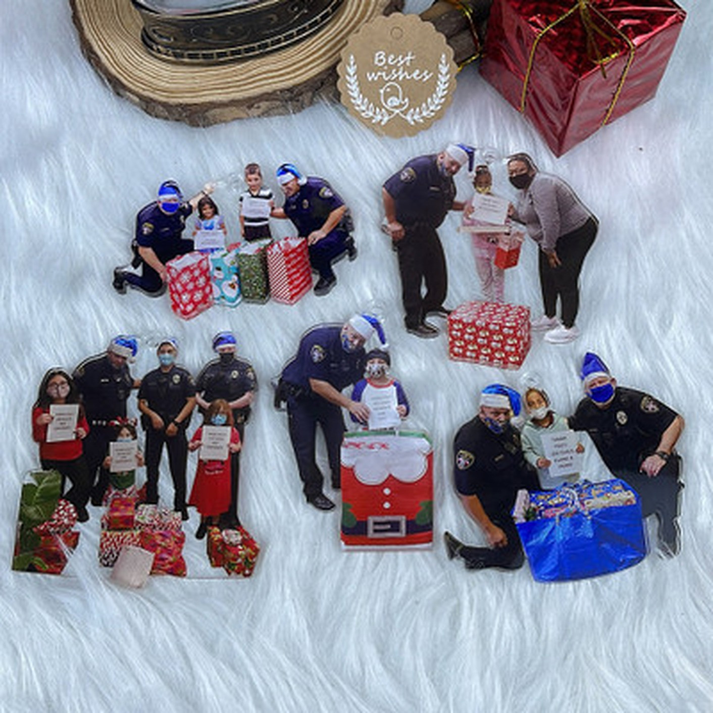 Custom Photo Gifts for Police Ornament