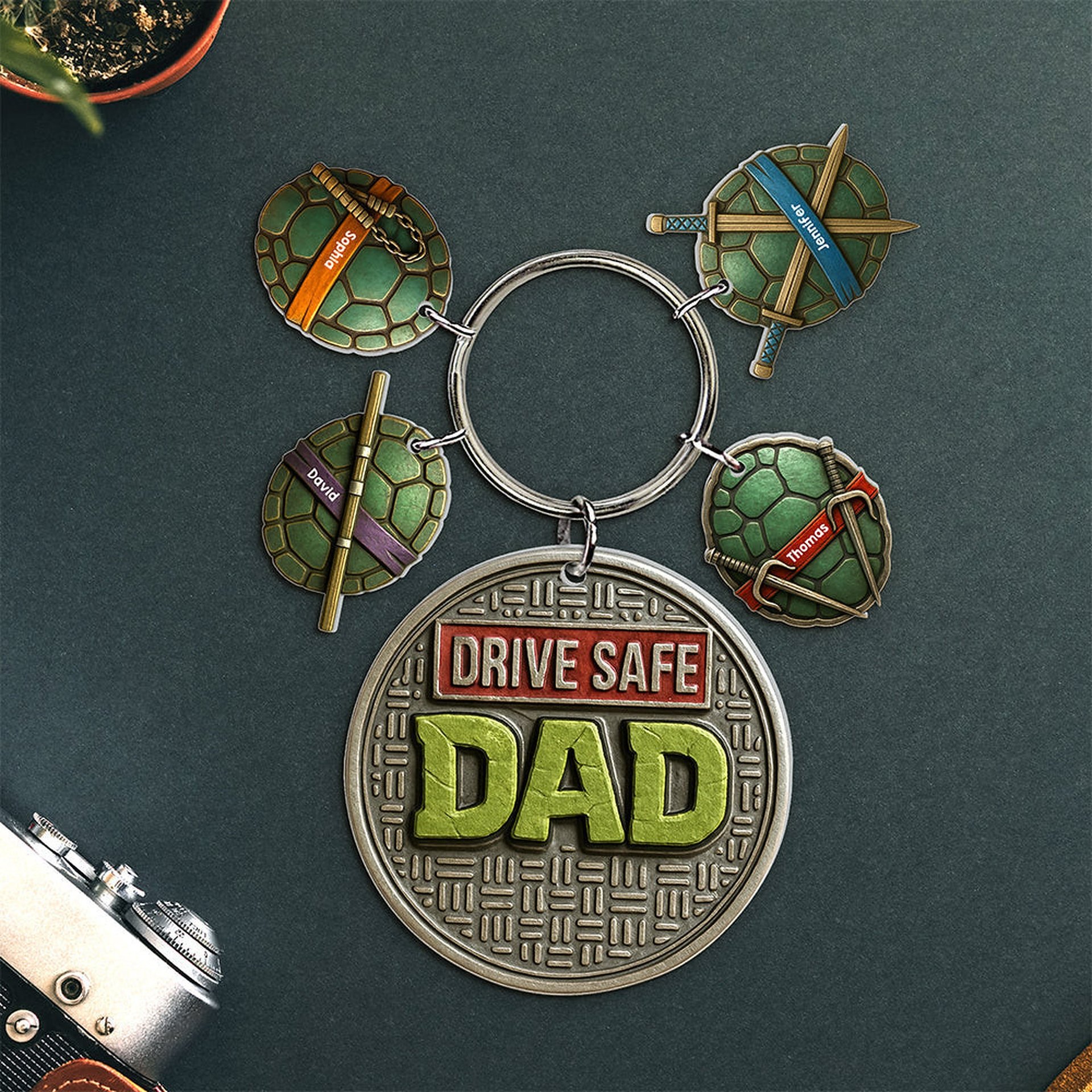 Drive Safe Dad Keychain - Personalized Christmas Gifts For Dad - Photo 1