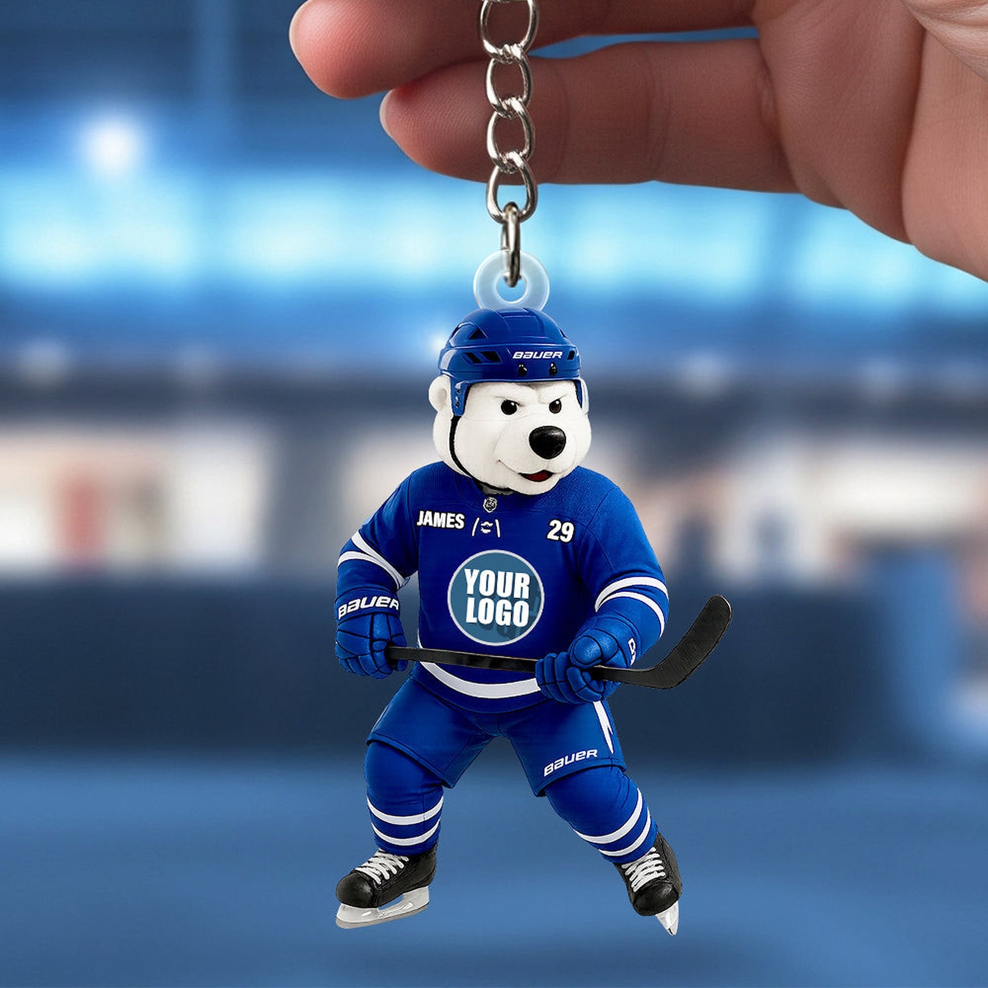 Festive Team Spirit Keychain – Personalized Gifts For Sports Lovers - Photo 1