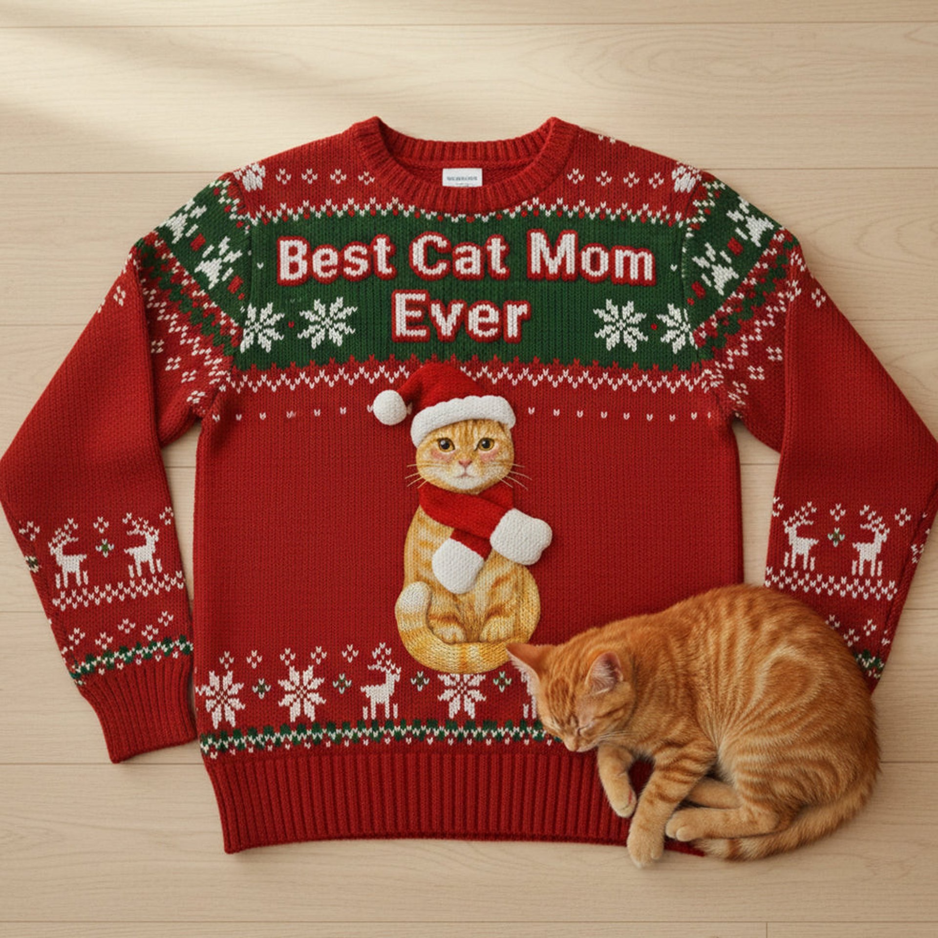 Best Cat Mom Custom Photo Gifts For Cat Lovers Ugly Sweater