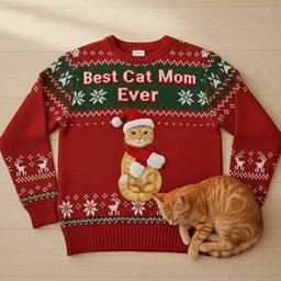 Best Cat Mom Custom Photo Gifts For Cat Lovers Ugly Sweater