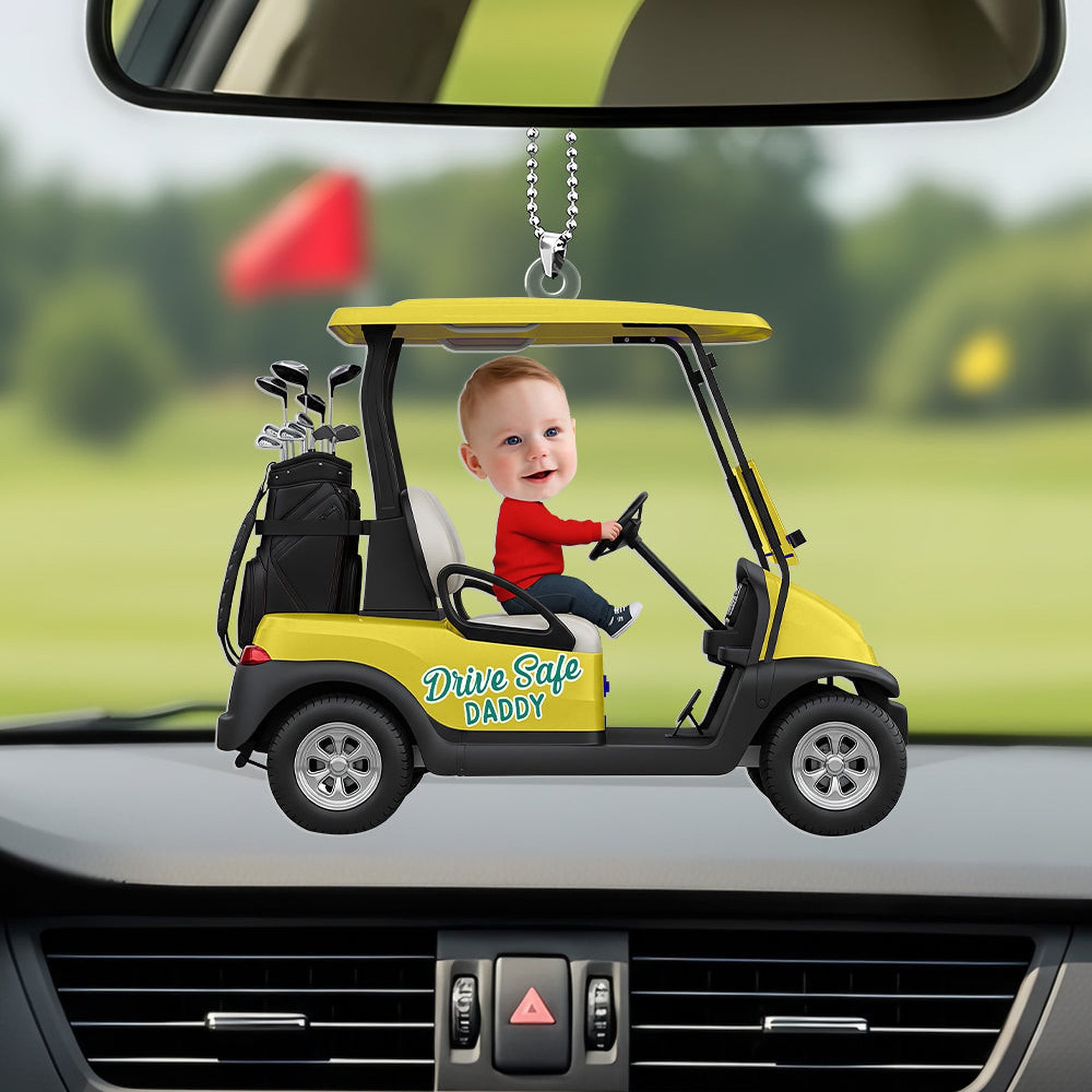 Drive Safe Car Ornament - Custom Photo Gifts For Dad