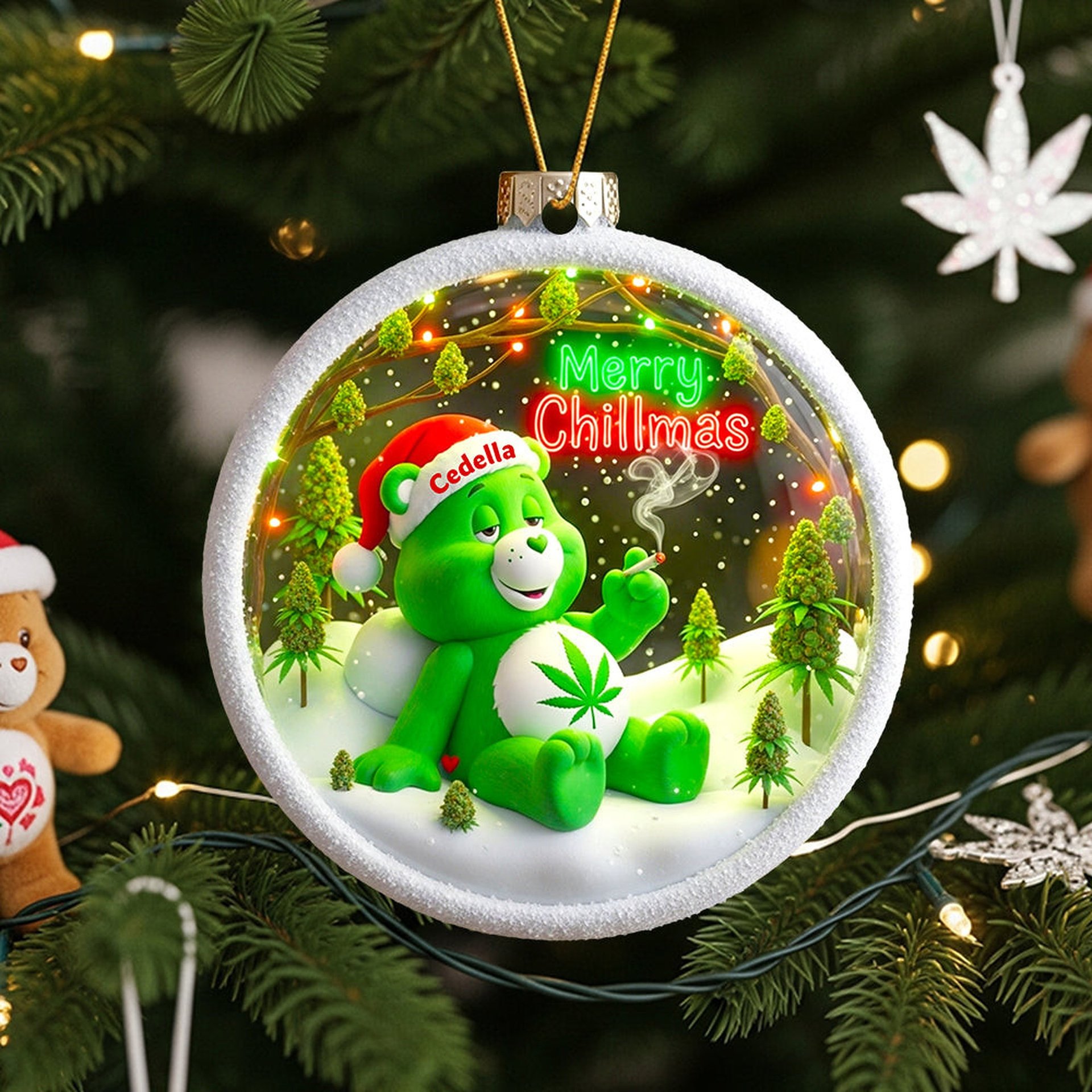 Merry Chillmas Ornament Personalized Gifts For Smokers - Photo 1