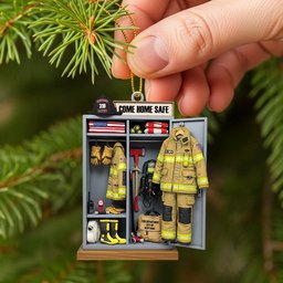Firefighter Locker Ornament, Personalized Christmas Gifts For Firefighter - Photo 1