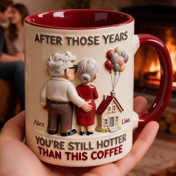 Funny Old Couple Accent Mug - Personalized Gifts For Couple - Photo 1