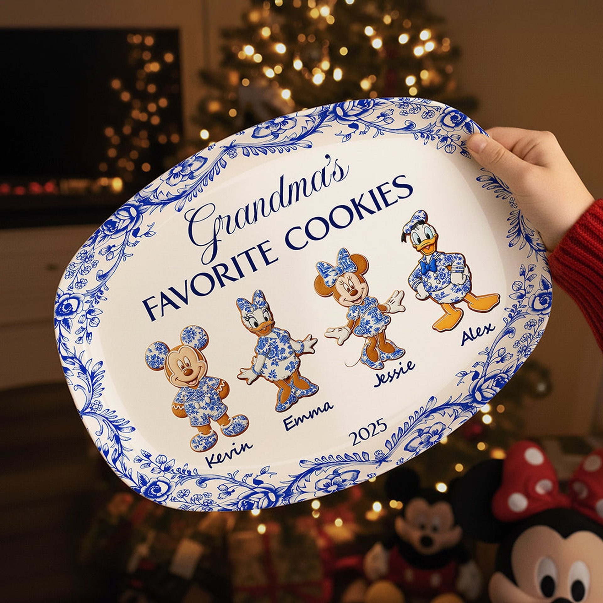 Grandma's Cookies Christmas Resin Plate Personalized Gifts For Grandma - Photo 1
