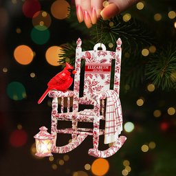 Heaven Cardinal Toile de Jouy Ornament - Personalized Gifts For Loved Ones 04pgta060925 - Ornament - GoDuckee
