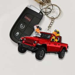 Happy Ducks Keychain - Personalized Gifts For Off-road Lovers - Photo 1