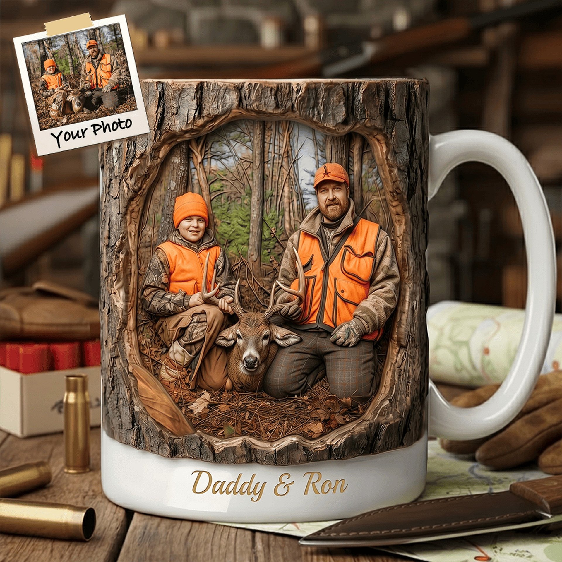 Hunting Life Coffee Mug - Personalized Custom Photo Gifts For Hunters - Photo 1