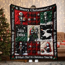 Merry Christmas - Personalized Nightmare Blanket