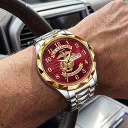 Military Pride Men's Watch - Personalized Gift For Veteran