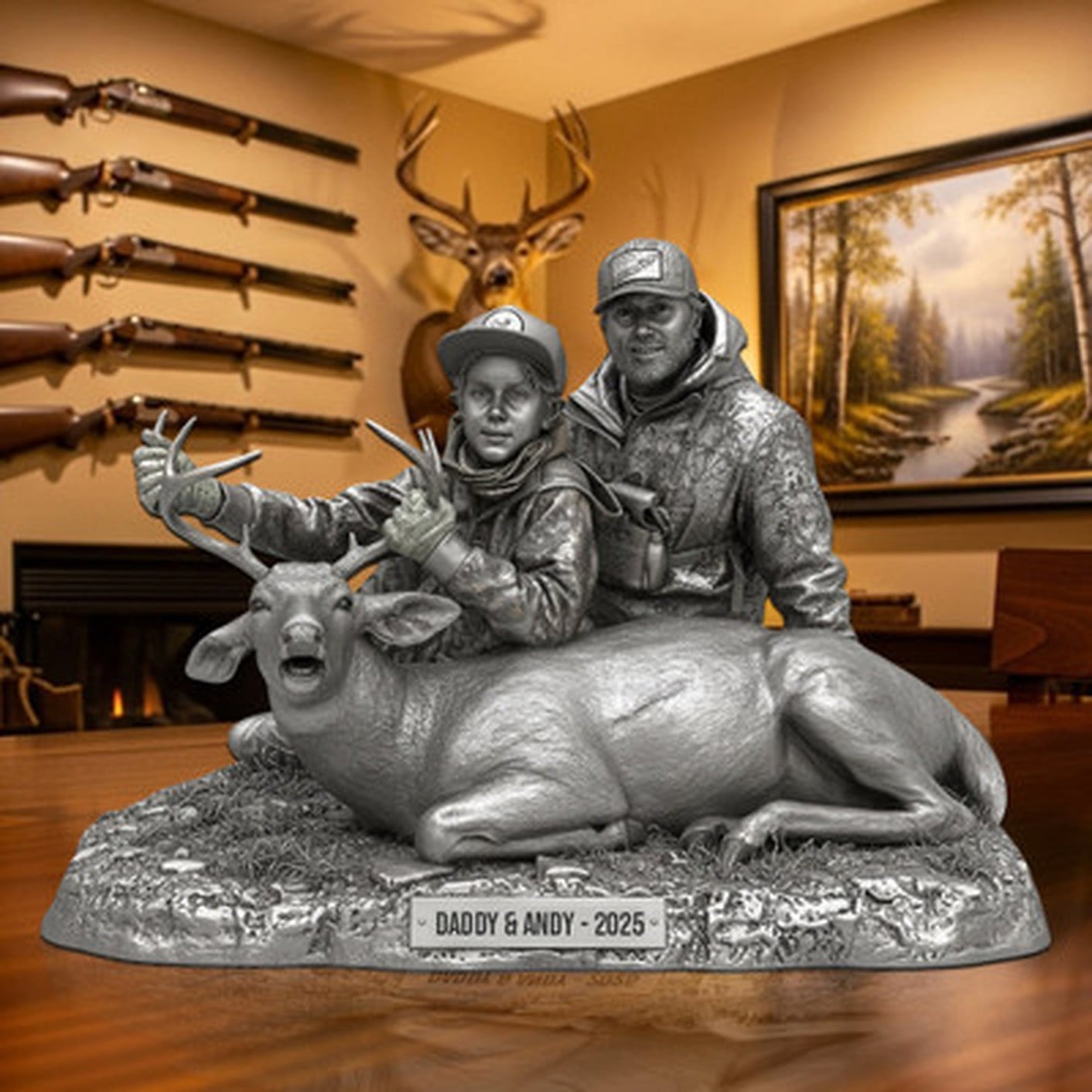 Hunting Trophy Moment Plaque, Personalized Gifts For Hunting Lover