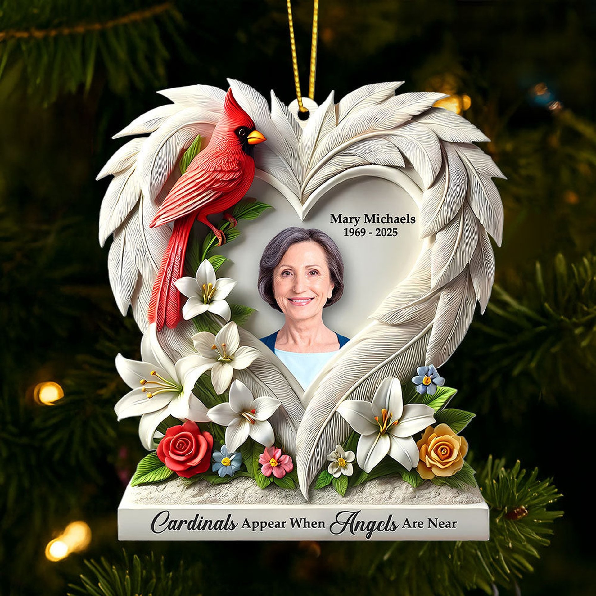 Memorial Heaven Ornament - Custom Photo Gifts For Loved Ones