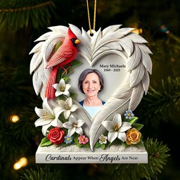 Memorial Heaven Ornament - Custom Photo Gifts For Loved Ones
