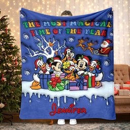 Magical Time - Personalized Mouse Blanket