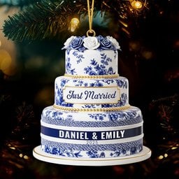 Personalized Gifts For Newlyweds Christmas Ornament - Photo 1
