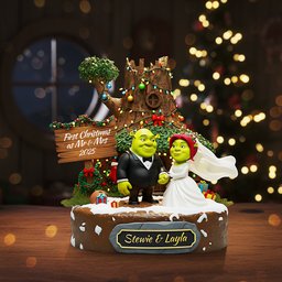Personalized Christmas Gifts For Newlyweds Plaque - Photo 1