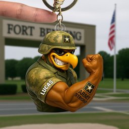 Military Keychain - Personalized Gift for Proud Veterans - Photo 1