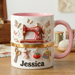 Sewing Machine Accent Mug, Personalized Gifts For Sewing Lovers - Photo 1