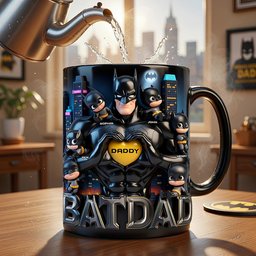 Strong Dad and Kids Magic Coffee Mug - Personalized Gifts For Dad - Photo 1
