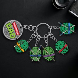 Personalized Gifts For Dad Keychain With Charms - Photo 1