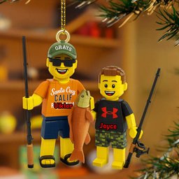 Personalized Gifts For Fishing Lovers, Fishing Custom Photo Acrylic Ornament