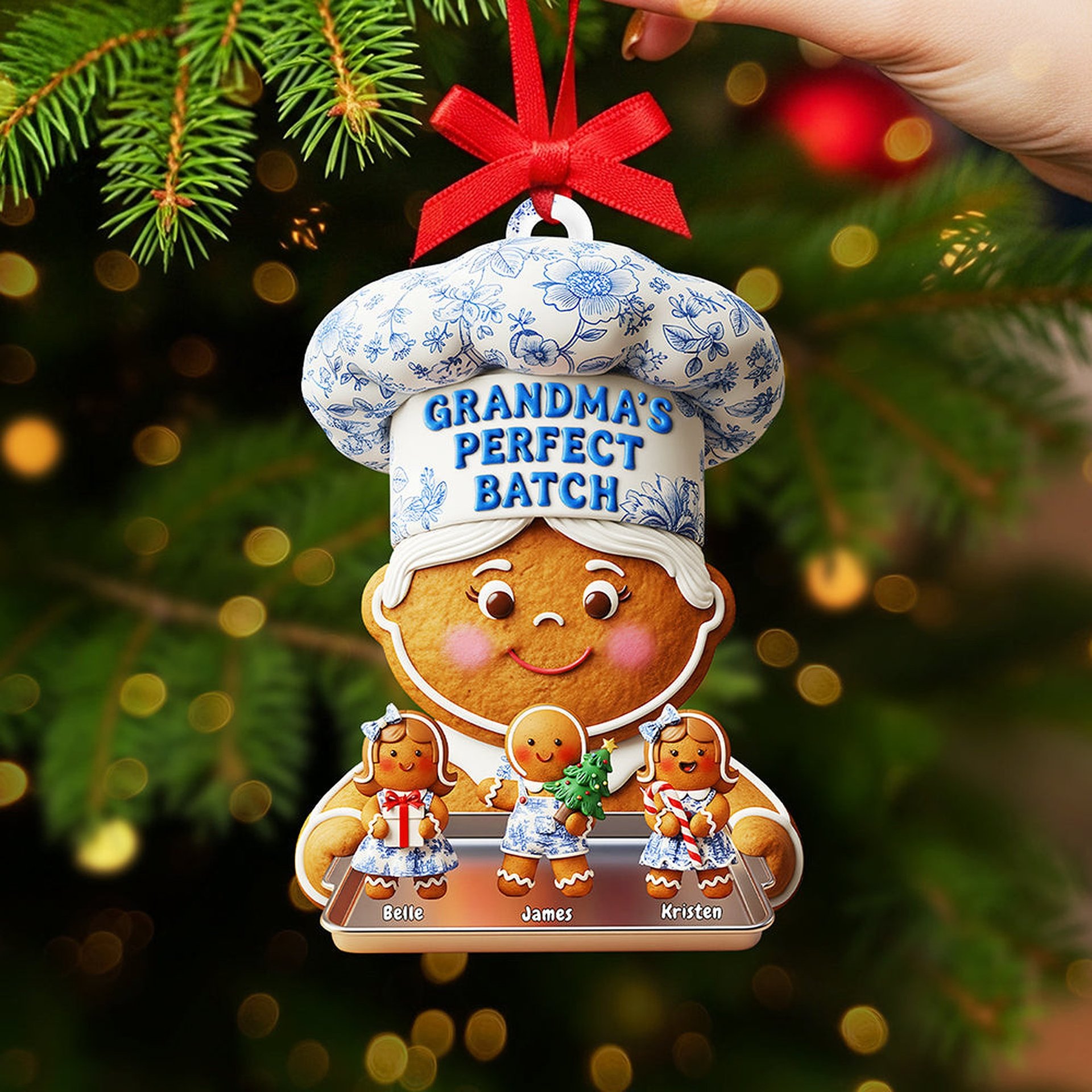 Personalized Gifts For Grandma Christmas Ornament - Photo 1