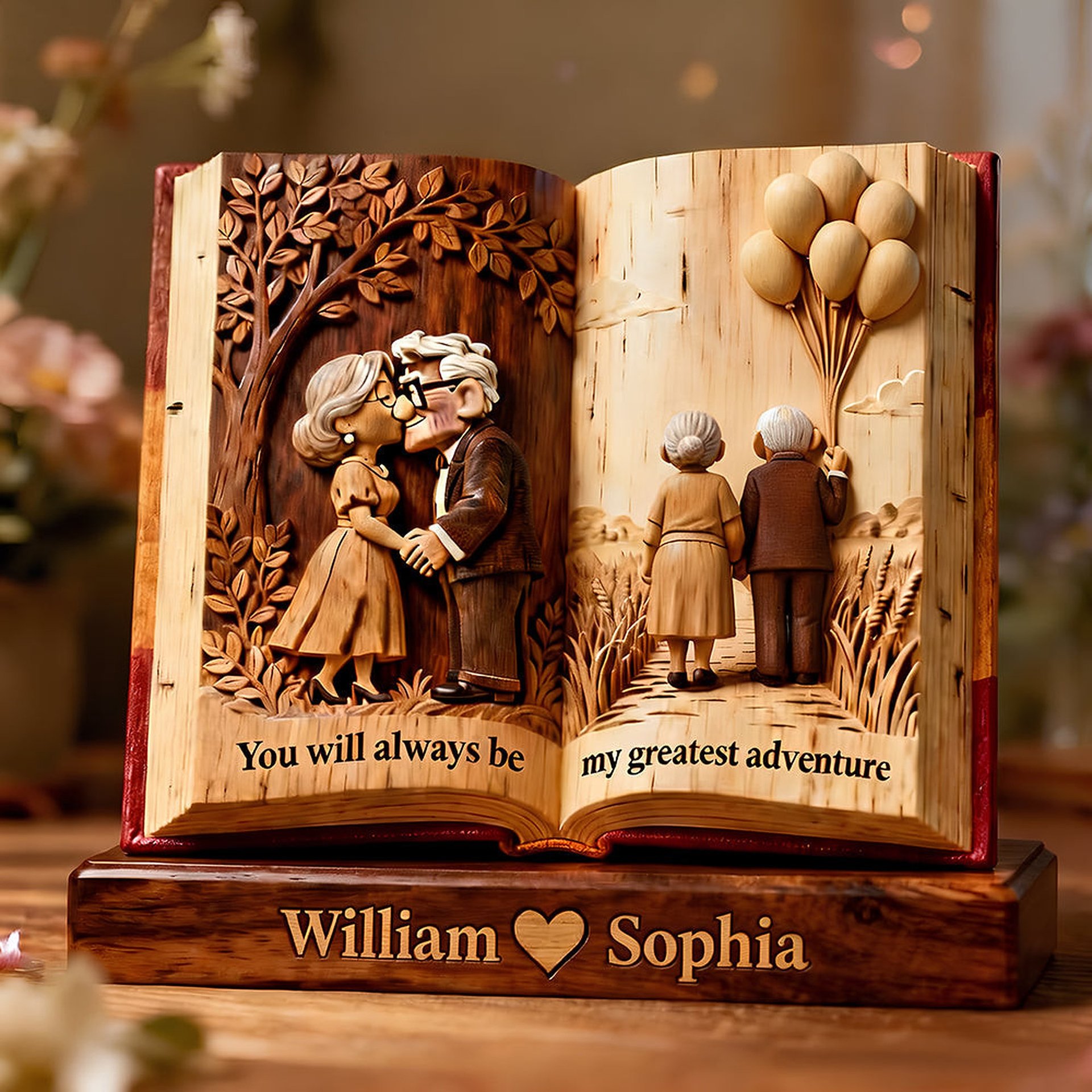 Two Souls One Heart Acrylic Plaque - Personalized Gifts For Couple - Photo 1