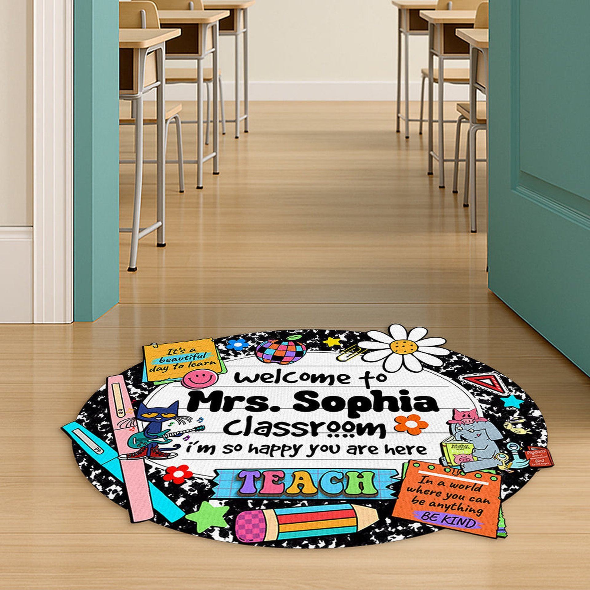 Welcome To Clasroom Doormat - Personalized Gifts For Teachers - Photo 1