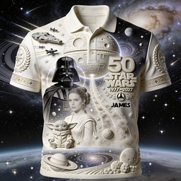 Dark Side 50th Anniversary - Personalized The Force Polo Shirt