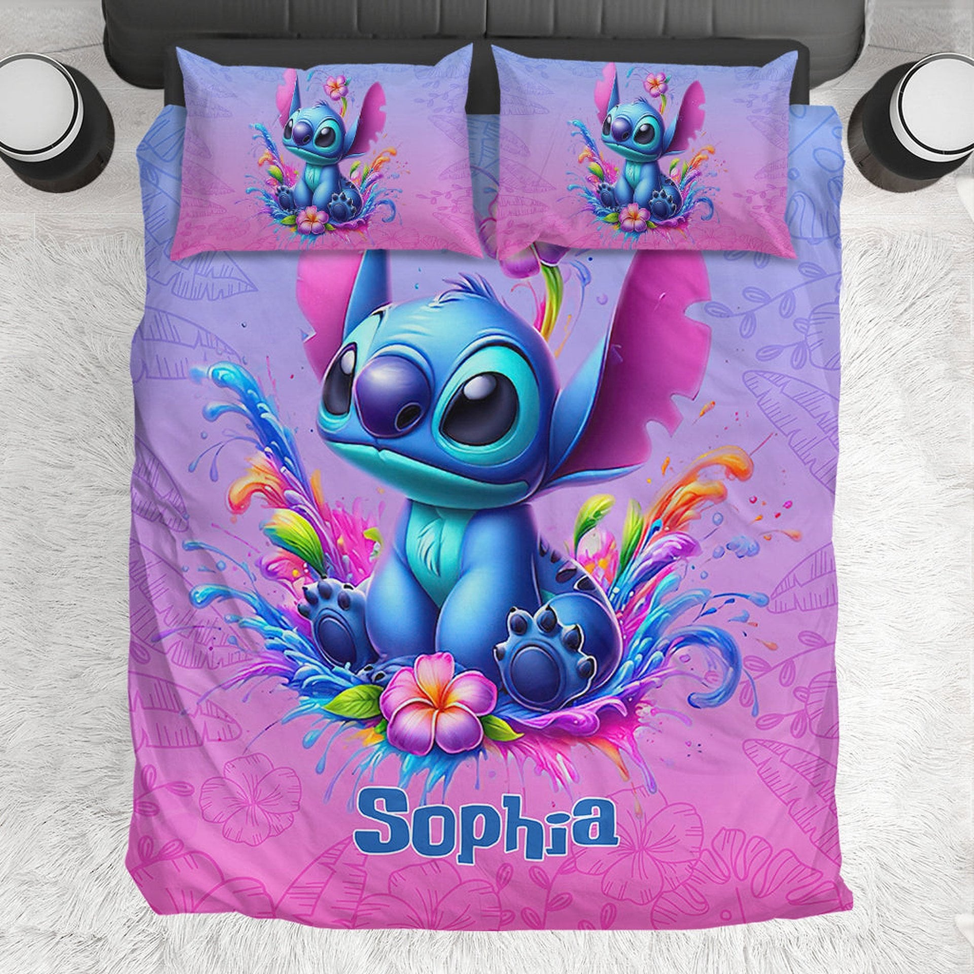 Blue Ohana - Personalized Ohana Bedding Set