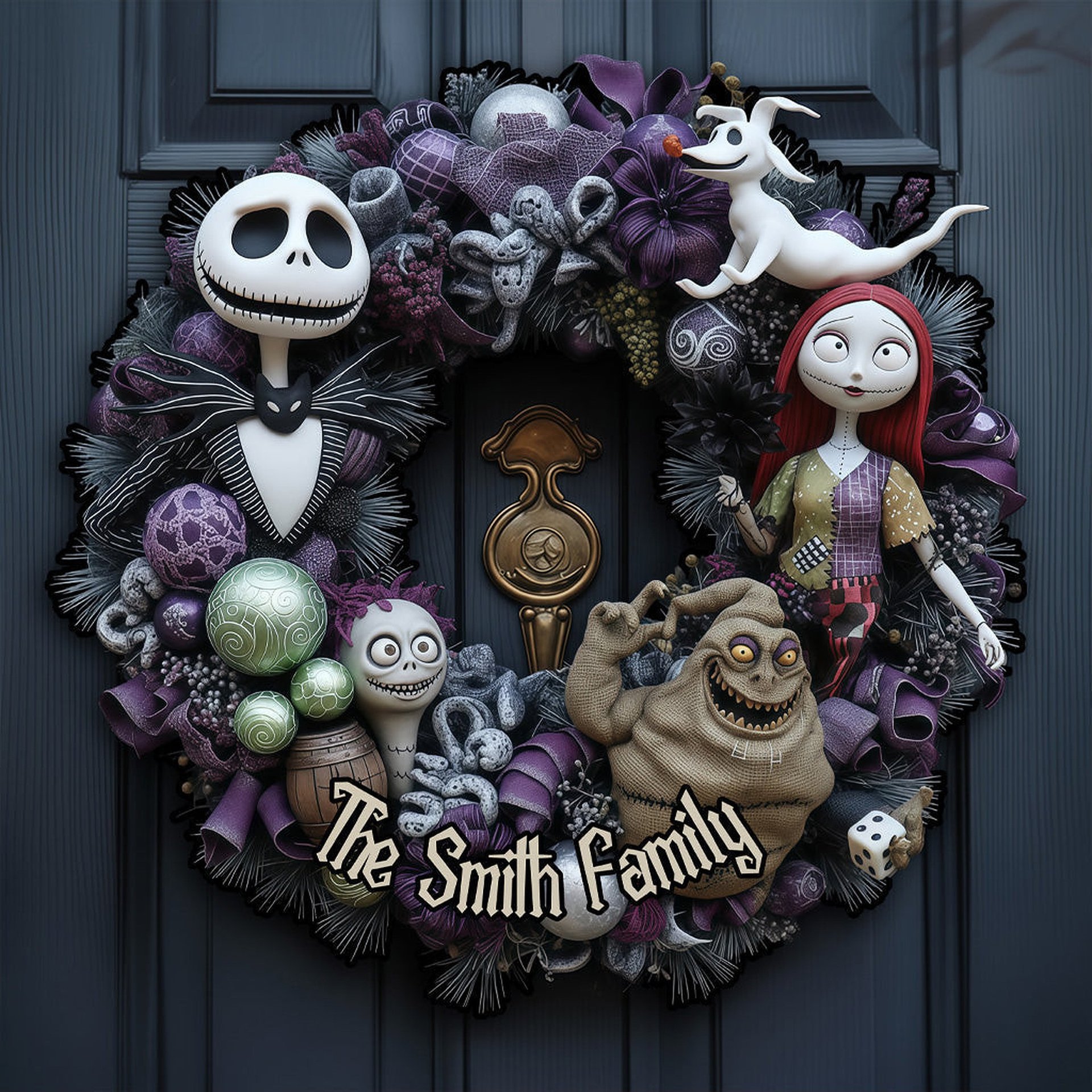 Christmas Nightmare - Personalized Nightmare Custom Shaped Wood Sign