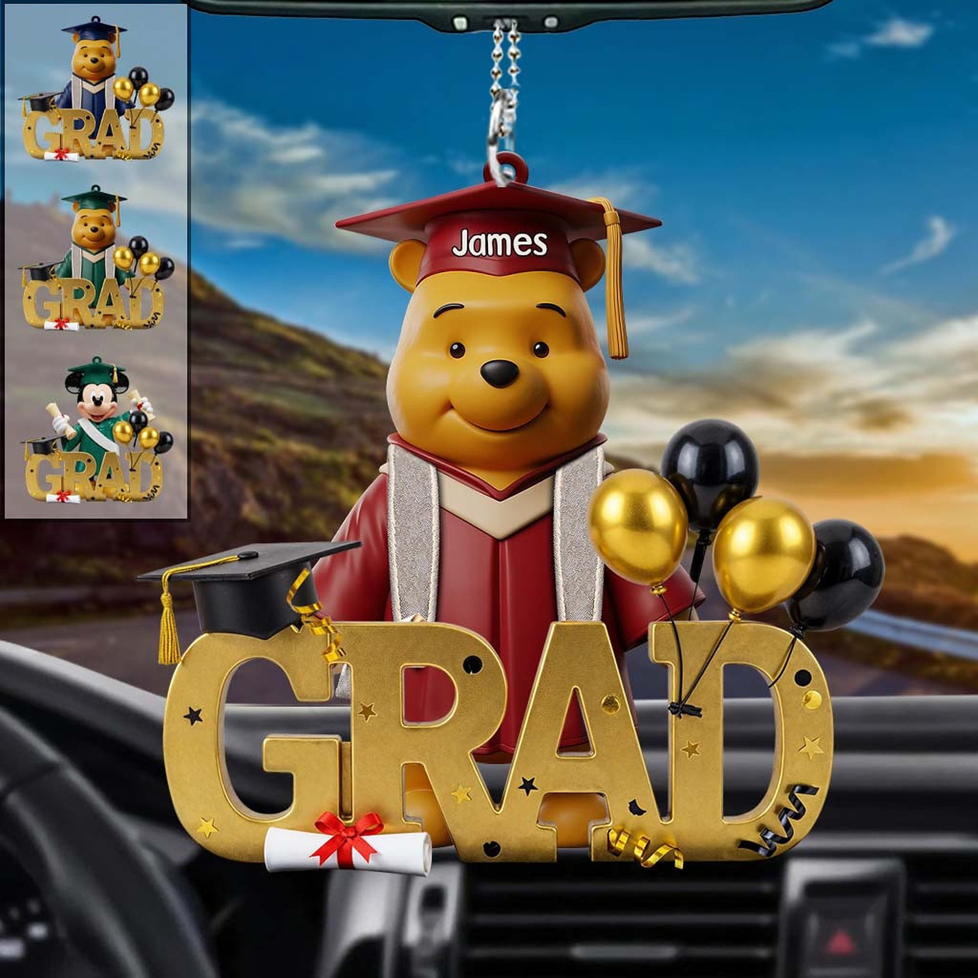 Class Of 2025 - Personalized Mouse Car Ornament