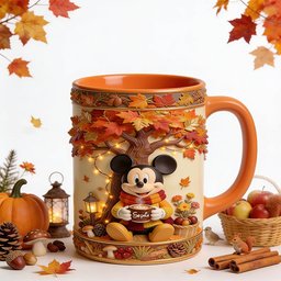 Fall Vibes - Personalized Mouse Accent Mug & Coaster