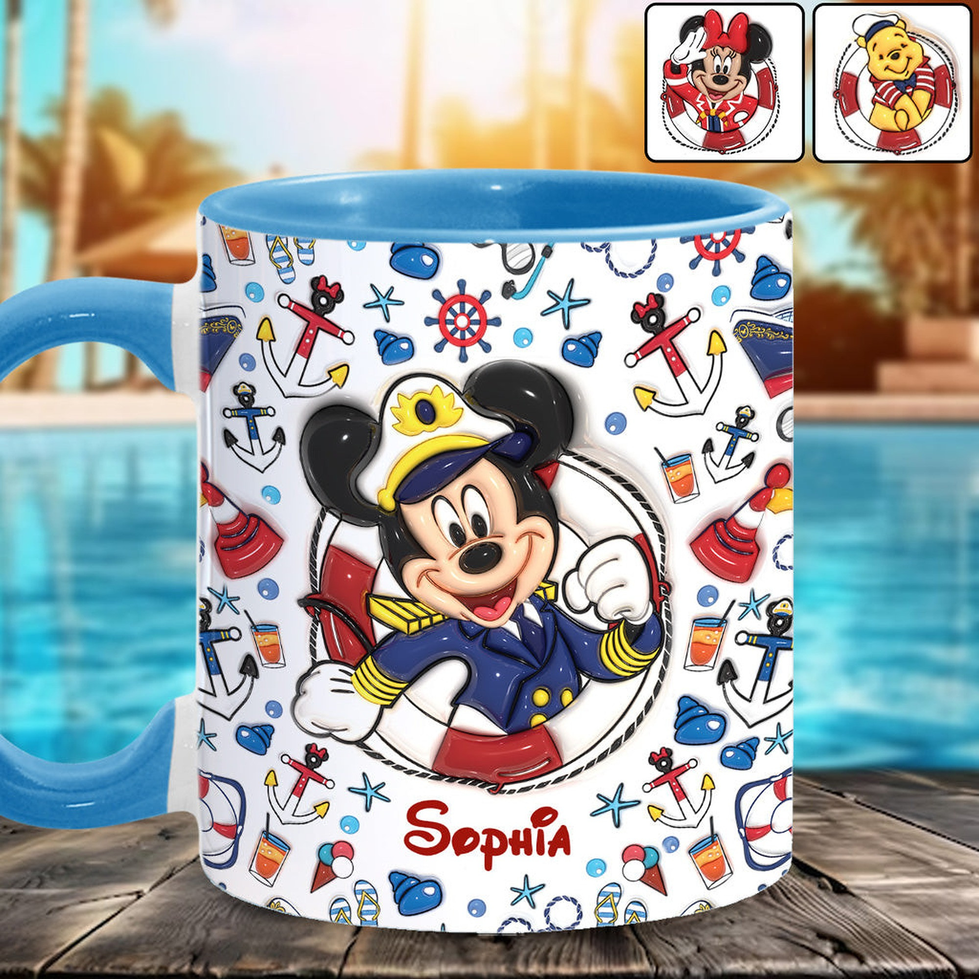 Family Cruise Trip - Personalized Mouse Accent Mug