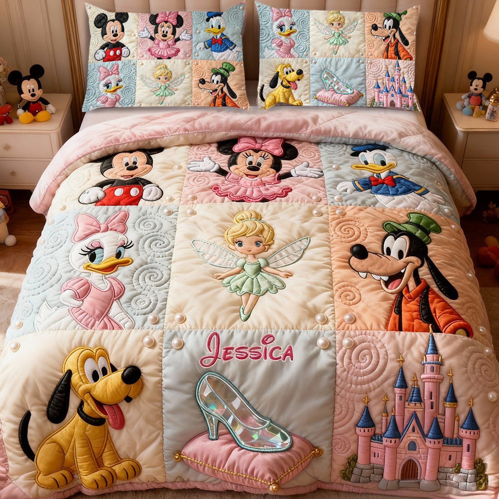 Friends - Personalized Mouse Quilt Set