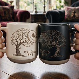Death Can't Part Us - Personalized Nightmare Printed Pottery Mug