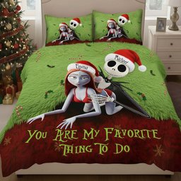 Favorite Thing To Do This Christmas - Personalized Nightmare Bedding Set