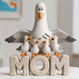 Seagulls Motherhood - Personalized Mother Custom Shaped Acrylic Plaque