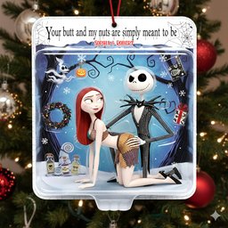 Naughty Horror Couple Toy-Box - Personalized Nightmare Ornament