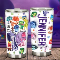 It's Okay To Feel All The Feels - Personalized Tumbler