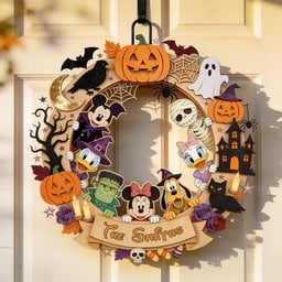 Happy Halloween - Personalized Mouse Custom Shaped Wood Sign