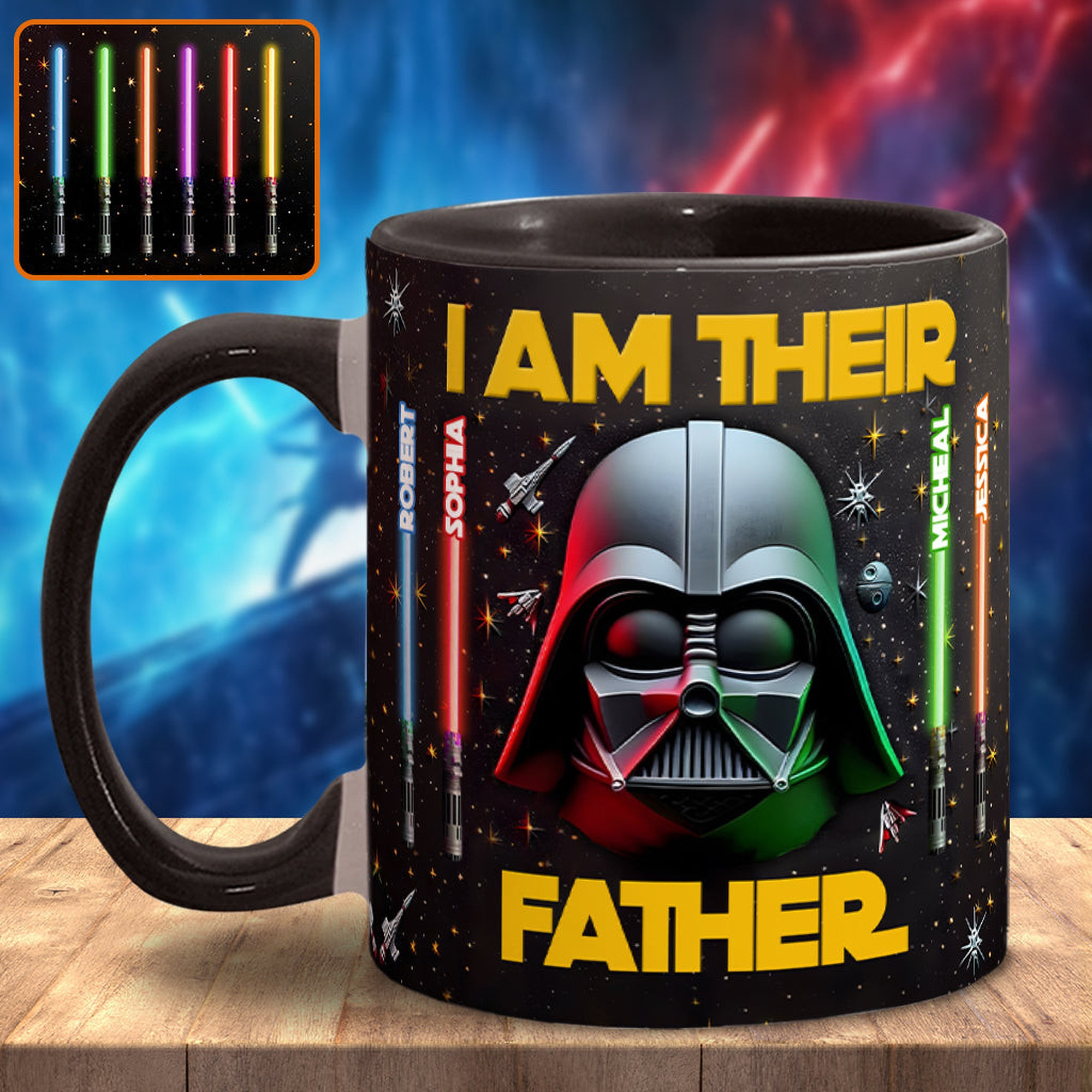 I'm Their Father - Personalized The Force Accent Mug