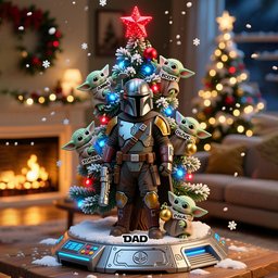 The Best In The Galaxy Perfect Gift For Dad, Grandpa,... - Personalized The Force Custom Shaped Acrylic Plaque