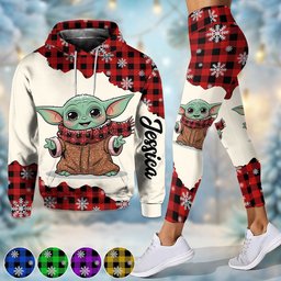 Merry Christmas - Personalized The Force Hoodie and Leggings
