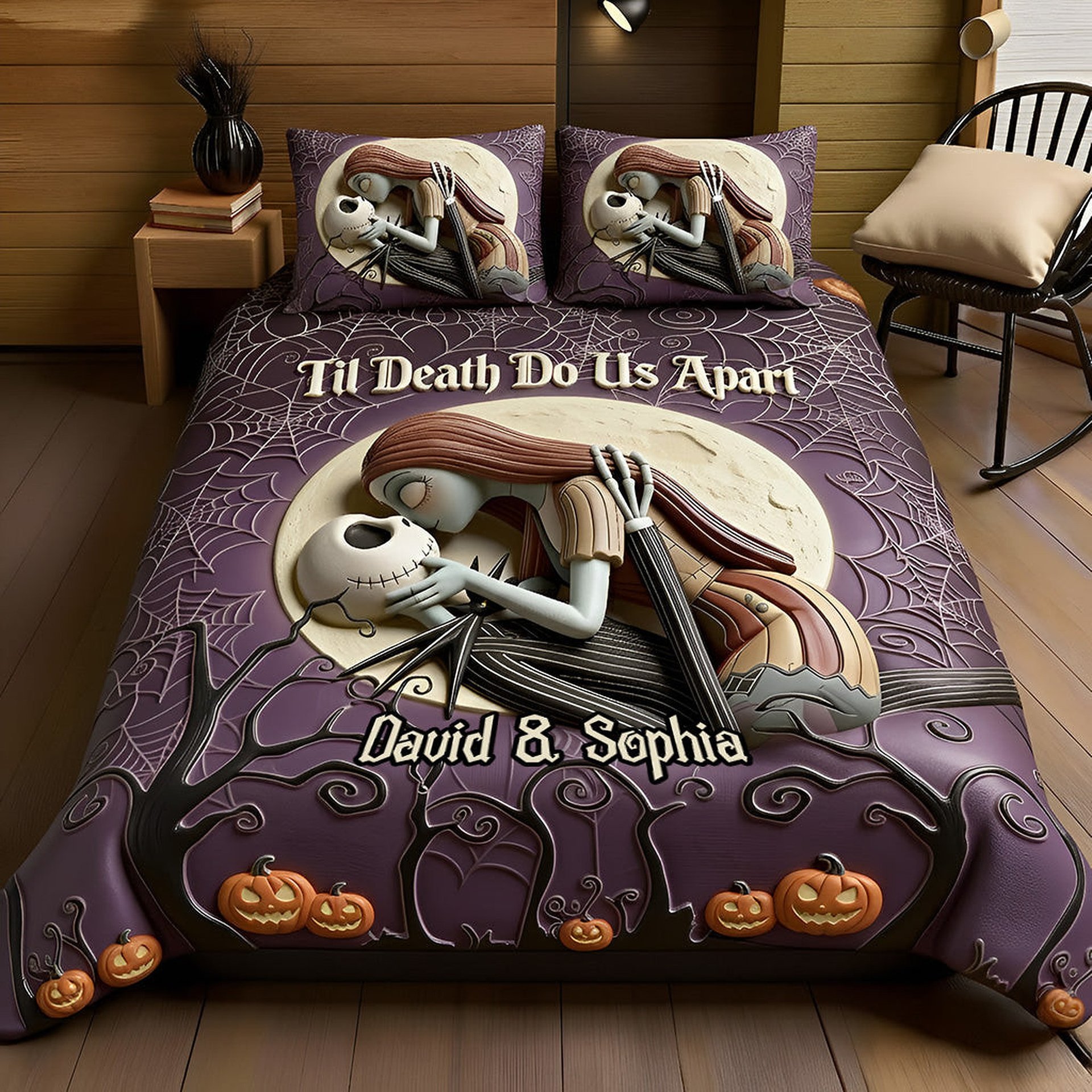 Nightmare Christmas Couple, We Got This - Personalized Nightmare Quilt Set