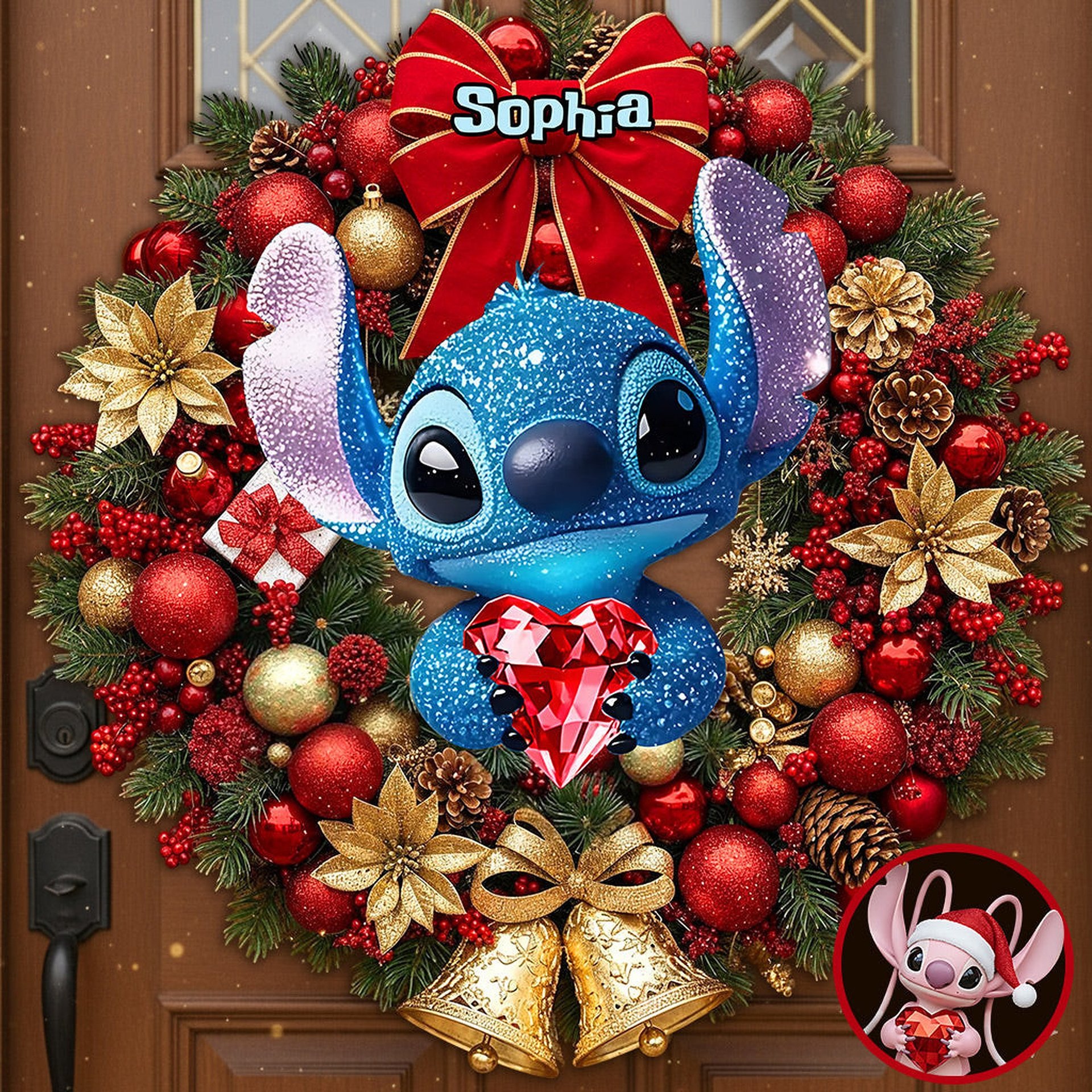 Merry Christmas - Personalized Ohana Custom Shaped Wood Sign