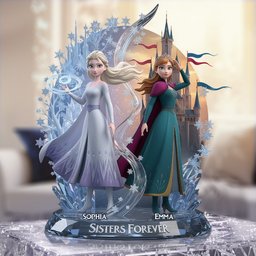 Sister Forever - Personalized Sister Custom Shaped Acrylic Plaque